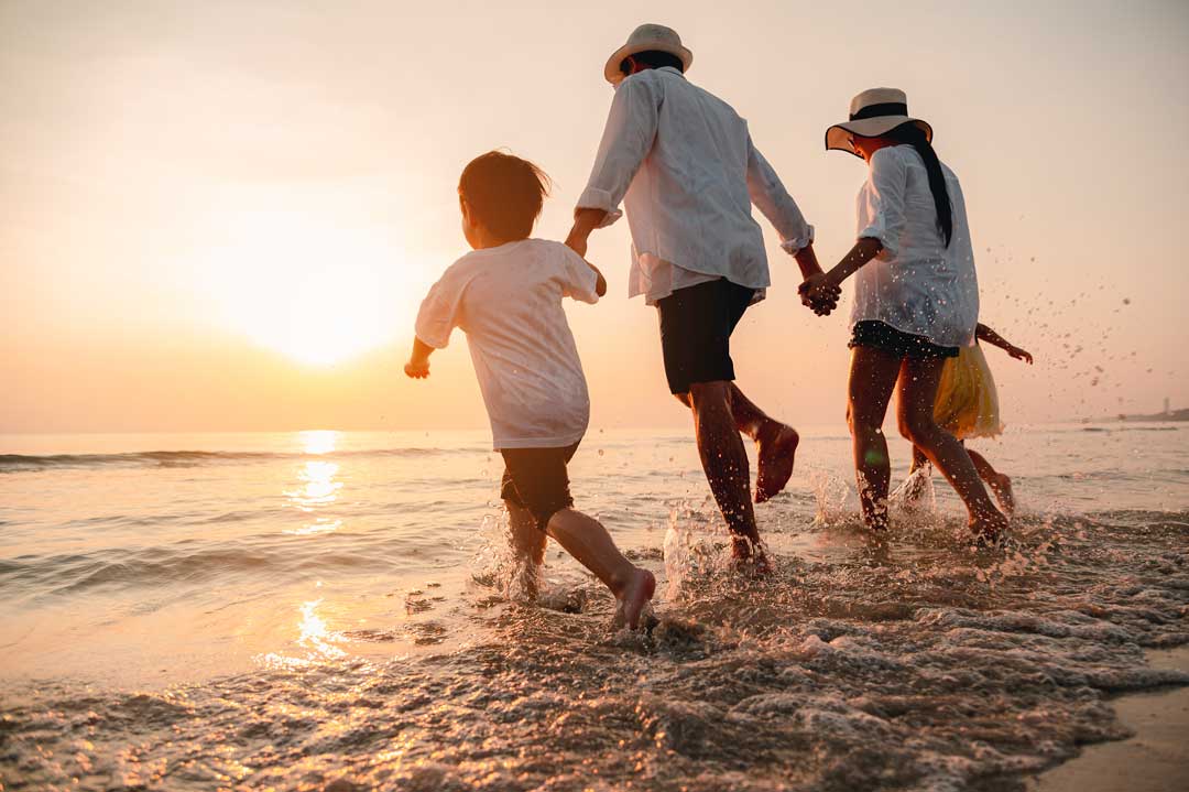 Famille de voyageurs